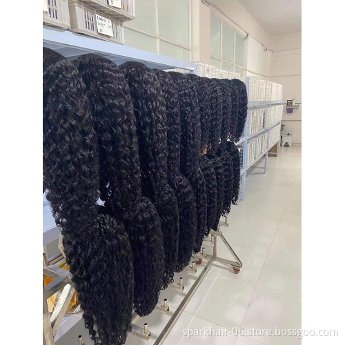 SPARK  kinky curly  Lace front Human Hair Wig,Wholesale Remy Brazilian Curly  Lace front Wig Pre-plucked With Baby Hair